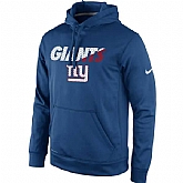 Men's New York Giants Nike Kick Off Staff Performance Pullover Hoodie - Royal,baseball caps,new era cap wholesale,wholesale hats
